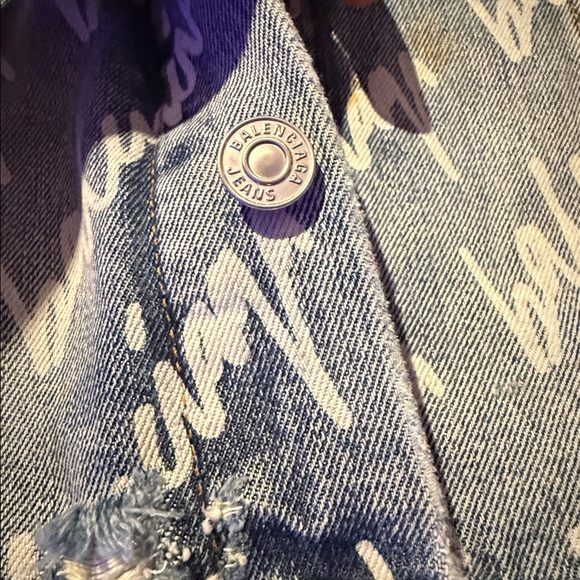 Balenciaga logo denim jacket - Picture 4 of 8